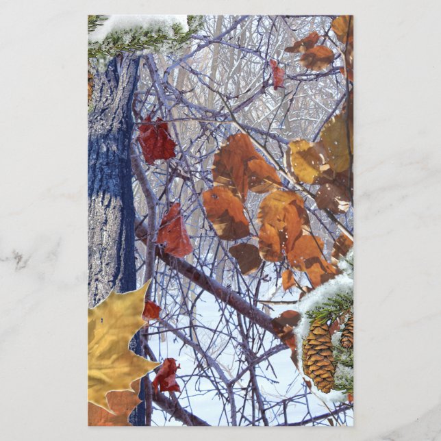 First Snow Winter Camouflage Print Flyer (Front)