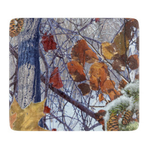 First Snow Winter Camouflage Style Cutting Board