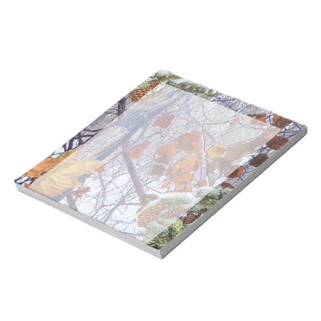 First Snow Winter Camouflage Style Notepad (Rotated)