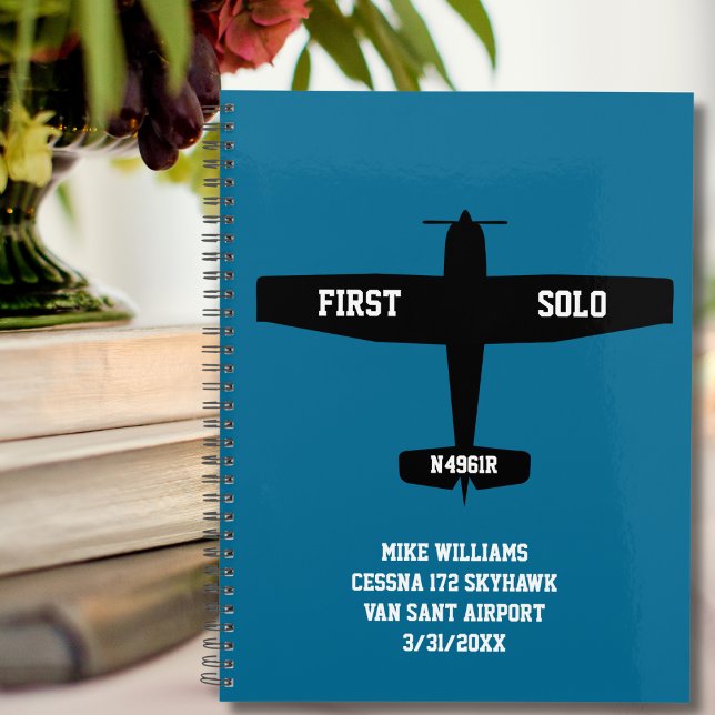 First Solo Simple Aeroplane, Personalised Aviation Planner (Creator Uploaded)