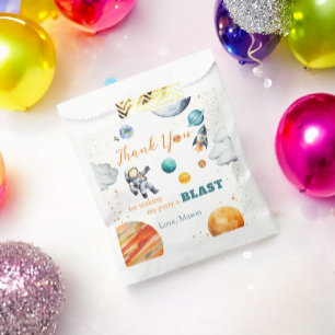 First Space Expedition Birthday Boy Astronaut Favour Bags