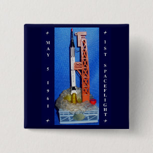 First Spaceflight 15 Cm Square Badge