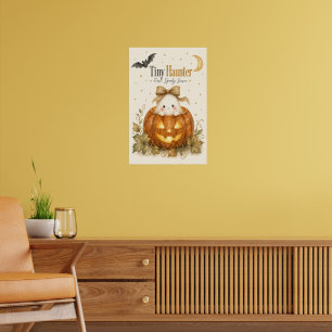 First Spooky Season Baby Halloween Watercolor Poster