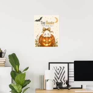 First Spooky Season Baby Halloween Watercolor Poster