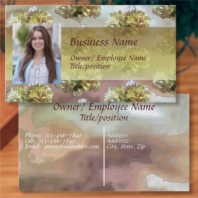 First Spring Flowers PCM1 Business Card (Creator Uploaded)