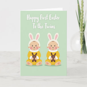 First Springtime Twins Card