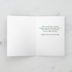 First St Patricks Day as a Mum Woodland Deer Card