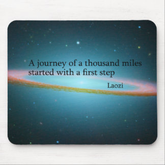 First Step Laozi Quote Mouse Pad