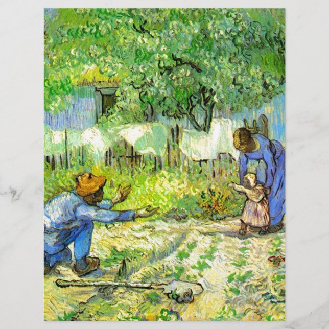 First steps, 1890 Vincent van Gogh. (Front)