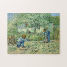 First Steps, after Millet by Vincent Van Gogh