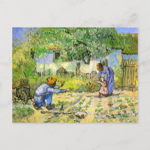 First Steps (after Millet) Van Gogh Fine Art Postcard