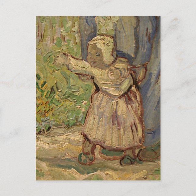 First Steps, after Millet - Vincent Van Gogh Postcard (Front)