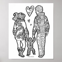 First Steps - Mum Life / Parenthood Art Print