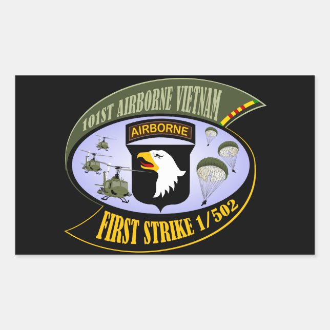 First Strike 1/502 Rectangular Sticker (Front)