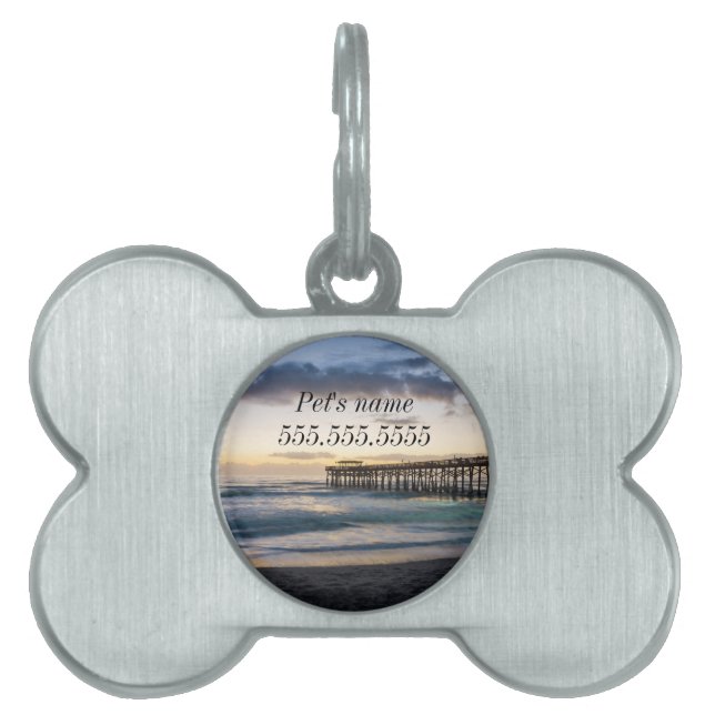 First Sunrise At Cocoa Pet ID Tag (Front)