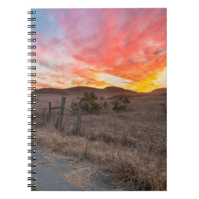 First Sunset of the Day Spiral Notebook (Front)
