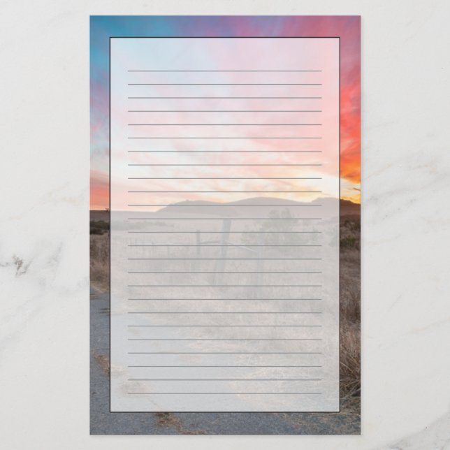 First Sunset of the Day Stationery (Front)