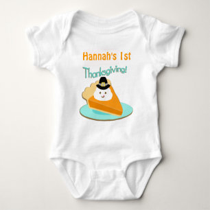 First Thanksgiving Pilgrim Pie Baby Bodysuit / Tee