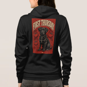 First Thursday Tomato Dog Hoodie Women - Farm Mark
