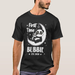 First Time Bubbie EST. 2026 Mother's Day Cute Hear T-Shirt