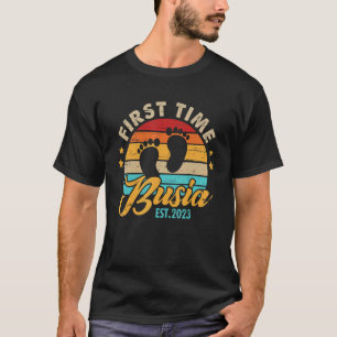 First Time Busia 2023 Mother's Day Promoted To Mum T-Shirt