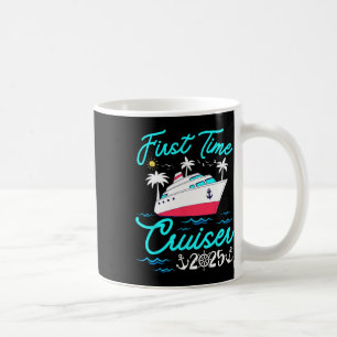 First Time Cruiser 2025 Cruise Family Vacation Kid Coffee Mug