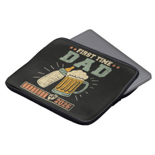 First Time Dad 2026 Expecting Baby Funny Laptop Sleeve