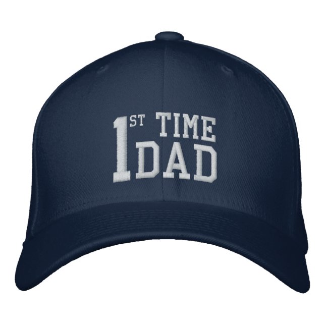 First Time Dad embroidered hat (Front)