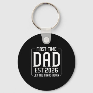 First Time Dad Est 2026 Let The Soon To Be Dad Cha Key Ring