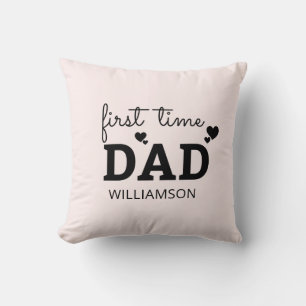 First time dad Fathers day gift for new dad Cushion