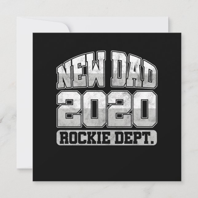 First Time Daddy Expecting Father To Be New Dad 20 Invitation (Front)