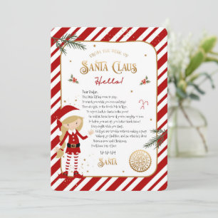 First Time Elf Arrival Welcome Letter