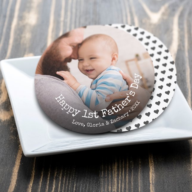 First Time Father's Day Photo Holiday Card (First Time Father's Day Photo Holiday Card)