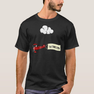 First Time Flyer Aeroplane Travel Clothes For Kids T-Shirt
