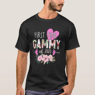 First Time Gammy Est. 2025 Promoted To New Grandma T-Shirt