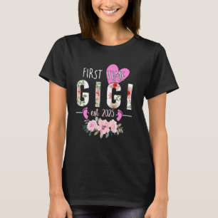 First Time Gigi Est. 2025 Promoted To New Grandma T-Shirt