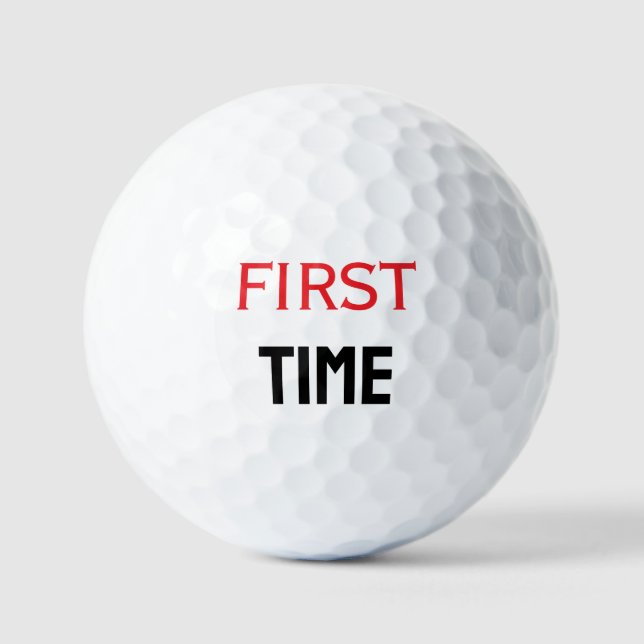 FIRST TIME GOLF BALLS (Front)