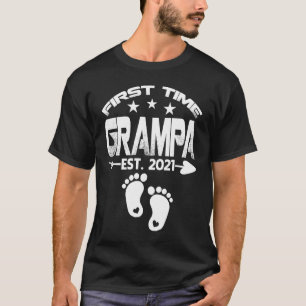 First Time Grampa 2021 New Grampa to be Baby T-Shirt