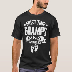 First Time Gramps Grandpa Est 2023 For New Grandpa T-Shirt