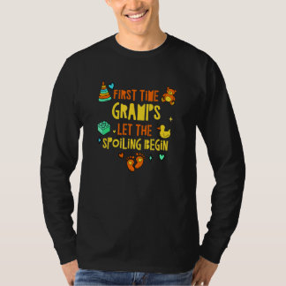 First Time Gramps Let the Spoiling Begin Grandma T-Shirt