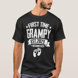 First Time Grampy Grandpa Est 2023 For New Grandpa T-Shirt