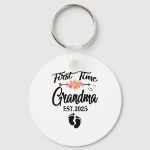 First Time Grandma 2025 Mothers Day Promoted To Gr Key Ring