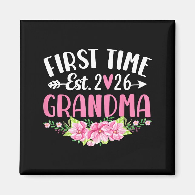 First Time Grandma 2026 Magnet (Front)
