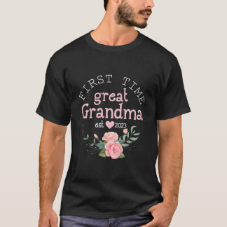 First Time Grandma Est 2023 Promoted To Great Gran T-Shirt
