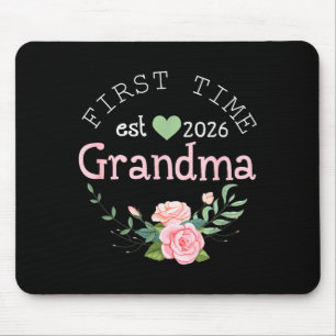 First Time Grandma Est 2026 New Grandmother 1st Ti Mouse Pad