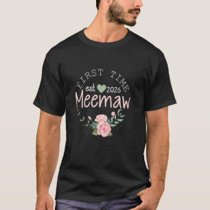 First Time Grandma Est 2026 New Grandmother 1st Ti T-Shirt