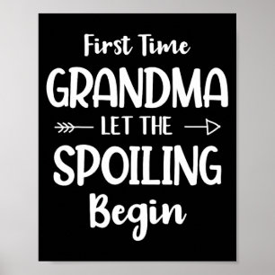 First Time Grandma Humor Grandma To Be Funny New G Poster