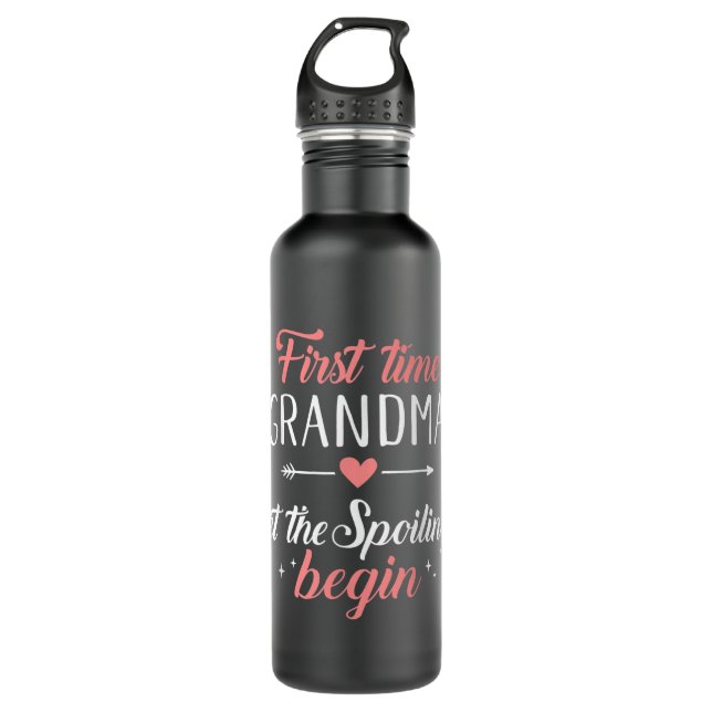 First time grandma let the spoiling begin 710 ml water bottle (Front)