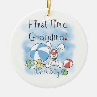 First Time Grandma of Boy Gifts Ceramic Tree Decoration
