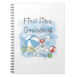 First Time Grandma of Boy Gifts Notebook
